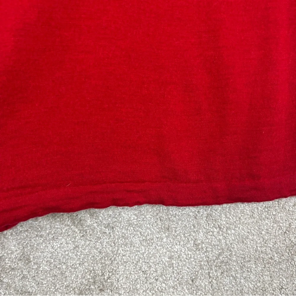 RSVP by Talbots Sweater Womens Medium Petite Red Merino Wool Pullover- 1446* - Picture 5 of 10